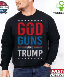 Awesome God Guns And Trump 2024 Election T Shirt