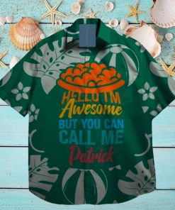 Awesome Happy Lucky Shamrock LePrechaun St. Patrick day Hawaiian Shirt Palm