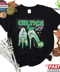 Awesome High heels Boston Celtics girl shirt