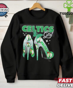 Awesome High heels Boston Celtics girl shirt