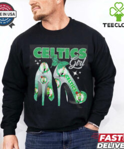 Awesome High heels Boston Celtics girl shirt