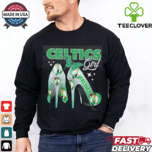 Awesome High heels Boston Celtics girl shirt