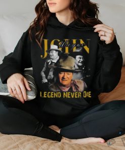 Awesome John Wayne legend never die signature 2024 hoodie, sweater, longsleeve, shirt v-neck, t-shirt