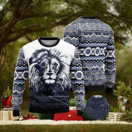 Awesome Lion Ugly Christmas Sweater AOP All Over Printed Sweater