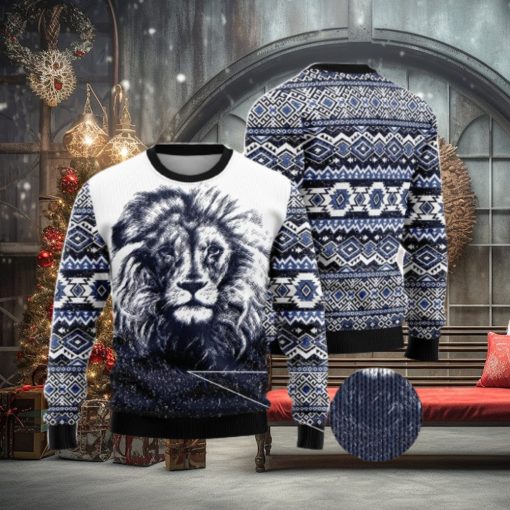 Awesome Lion Ugly Christmas Sweater AOP All Over Printed Sweater