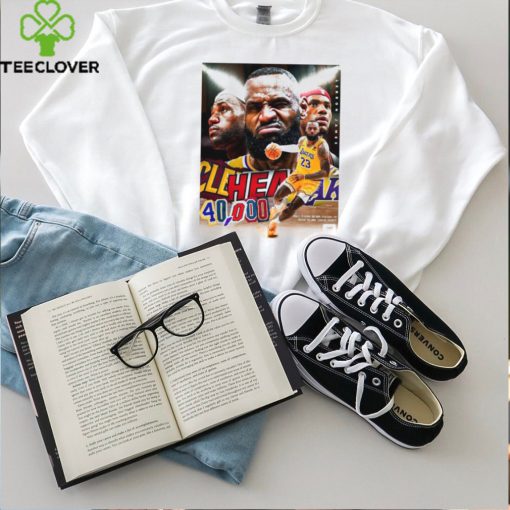 Awesome Los Angeles Lakers Lebron James 40k Career Points Poster Shirt