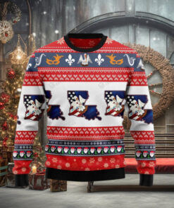 Awesome Louisiana Ugly Christmas Sweater, Christmas Sweater, Ugly Sweater, Funny Xmas Sweaters