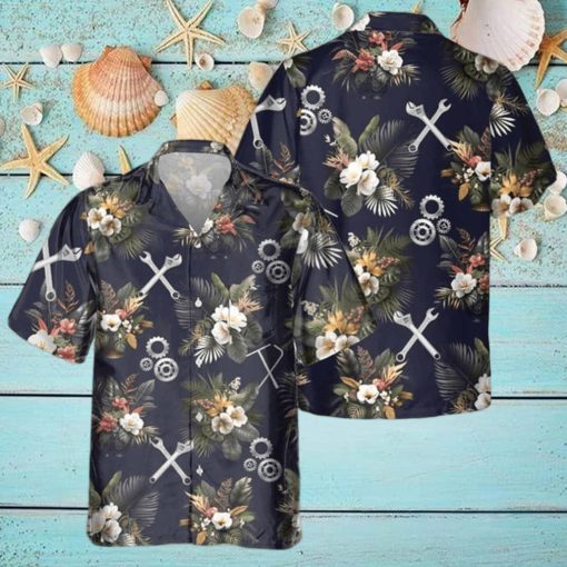 Awesome Mechanic  AOP Pocket Hawaiian Shirt