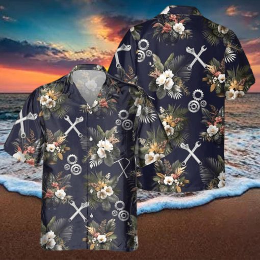 Awesome Mechanic  AOP Pocket Hawaiian Shirt