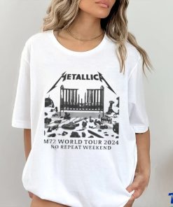 Awesome Metallica M72 World Tour 2024 No Repeat Weekend T shirt