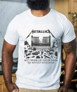 Awesome Metallica M72 World Tour 2024 No Repeat Weekend T hoodie, sweater, longsleeve, shirt v-neck, t-shirt