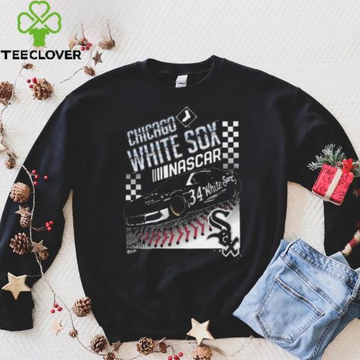 Awesome NASCAR x Chicago White Sox ’47 Black Franklin T Shirt