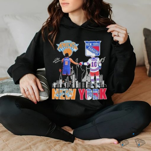 Awesome New York Rangers Artemi Panarin New York Knicks Jalen Brunson Proud Of The City Shirt