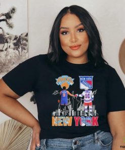 Awesome New York Rangers Artemi Panarin New York Knicks Jalen Brunson Proud Of The City Shirt