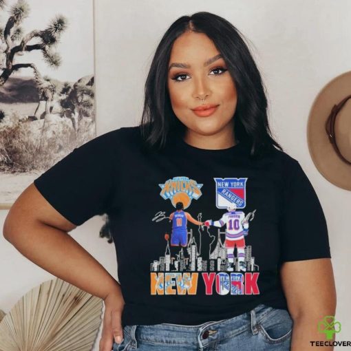 Awesome New York Rangers Artemi Panarin New York Knicks Jalen Brunson Proud Of The City Shirt