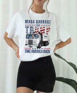 Awesome Proud Maga Garbage Trump Supporter Trump Garbage Truck T Shirt