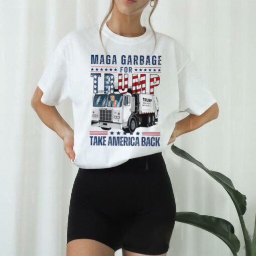 Awesome Proud Maga Garbage Trump Supporter Trump Garbage Truck T Shirt