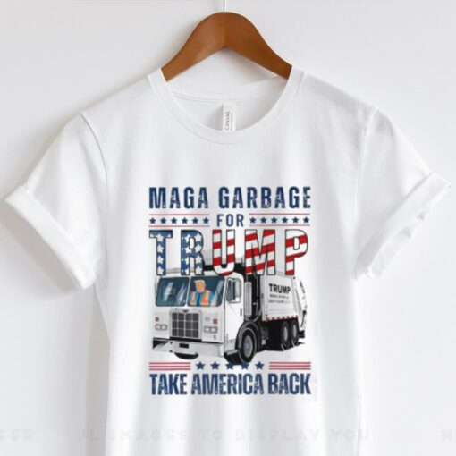 Awesome Proud Maga Garbage Trump Supporter Trump Garbage Truck T Shirt