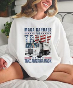 Awesome Proud Maga Garbage Trump Supporter Trump Garbage Truck T Shirt