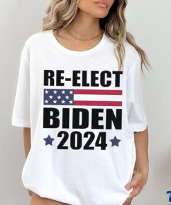 Awesome Re elect Biden American Flag Pro Biden 2024 Election Shirt