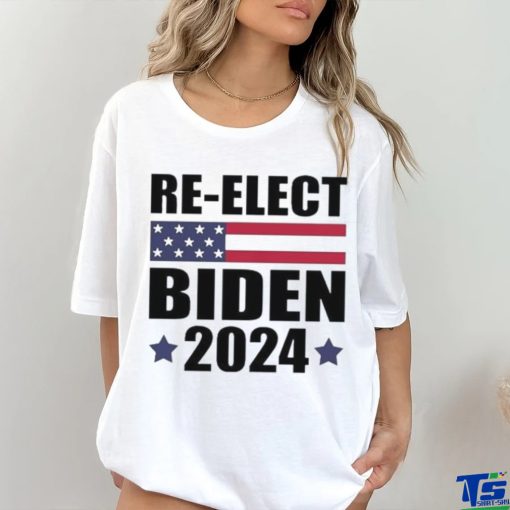 Awesome Re elect Biden American Flag Pro Biden 2024 Election Shirt