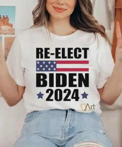 Awesome Re elect Biden American Flag Pro Biden 2024 Election Shirt