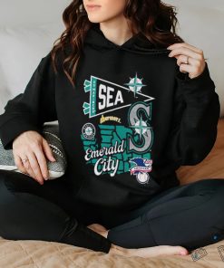 Awesome Seattle Mariners Profile Navy Big & Tall Split Zone Emerald City Logo Shirt