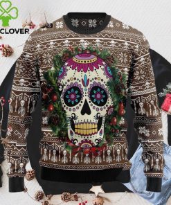 Awesome Sugar Skull Ugly Christmas Sweater, Xmas Sweatshirt