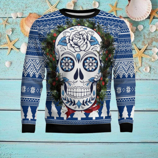 Awesome Sugar Skull Ugly Christmas Sweater