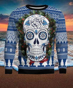 Awesome Sugar Skull Ugly Christmas Sweater