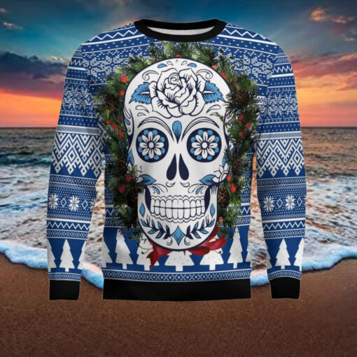 Awesome Sugar Skull Ugly Christmas Sweater