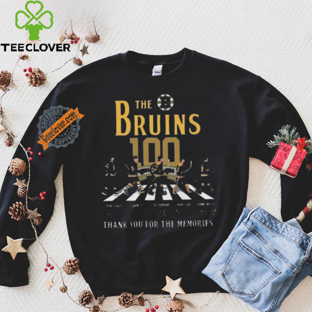 Awesome The boston bruins 100 thank you for the memories signatures shirt Awesome The boston bruins 100 thank you for the memories signatures shirt