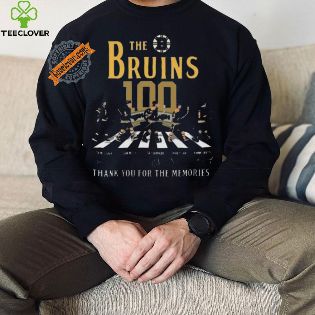 Awesome The boston bruins 100 thank you for the memories signatures shirt Awesome The boston bruins 100 thank you for the memories signatures shirt