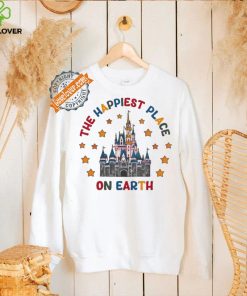 Awesome The happiest place on earth disney castle shirt