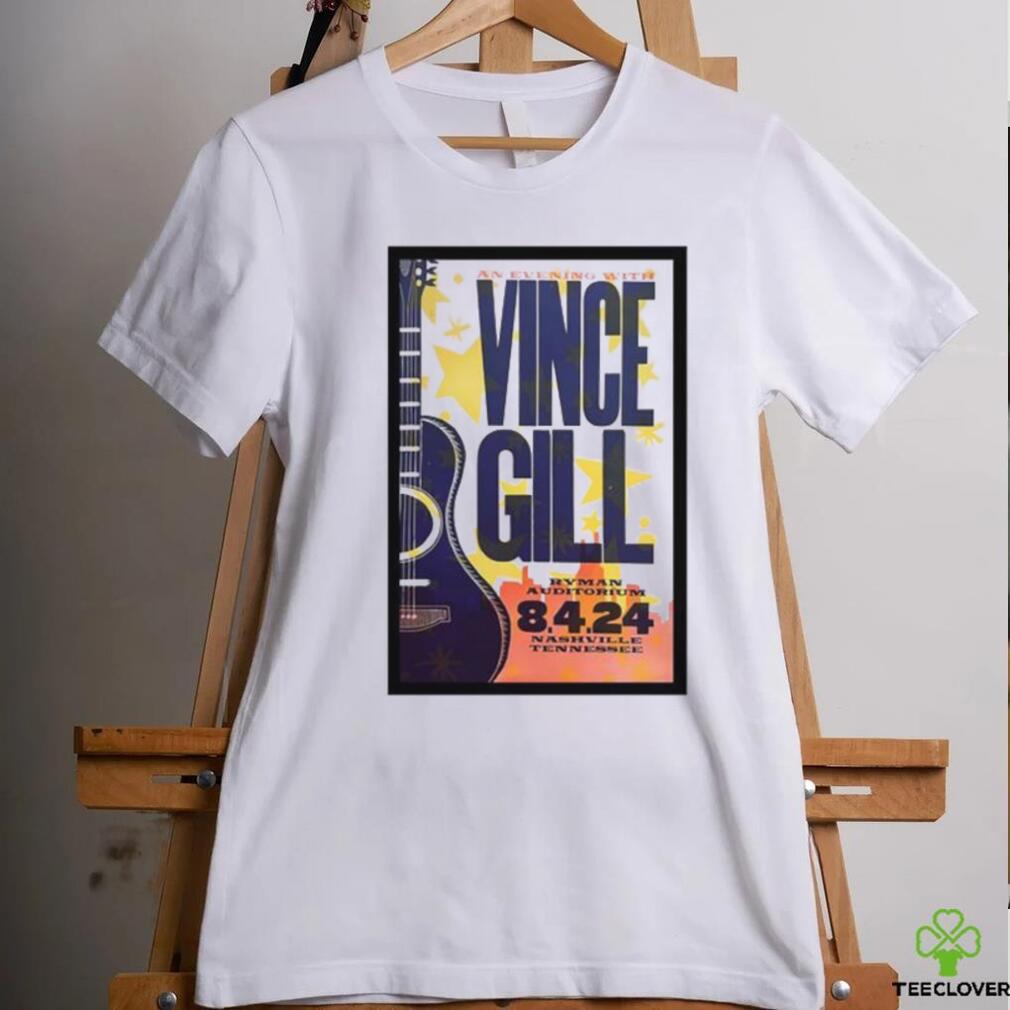Awesome Tour poster vince gill in nashville tn on august 4 2024 shirt Awesome Tour poster vince gill in nashville tn on august 4 2024 shirt