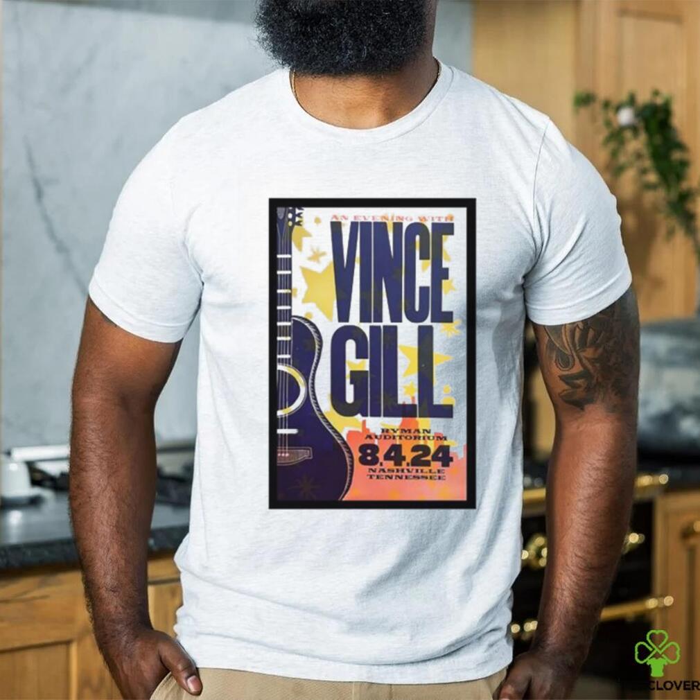 Awesome Tour poster vince gill in nashville tn on august 4 2024 shirt Awesome Tour poster vince gill in nashville tn on august 4 2024 shirt