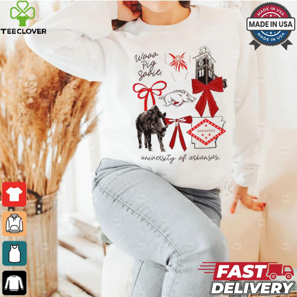 Awesome University Of Arkansas Razorbacks wooo pig sooie Coquette Aesthetic shirt Awesome University Of Arkansas Razorbacks wooo pig sooie Coquette Aesthetic shirt