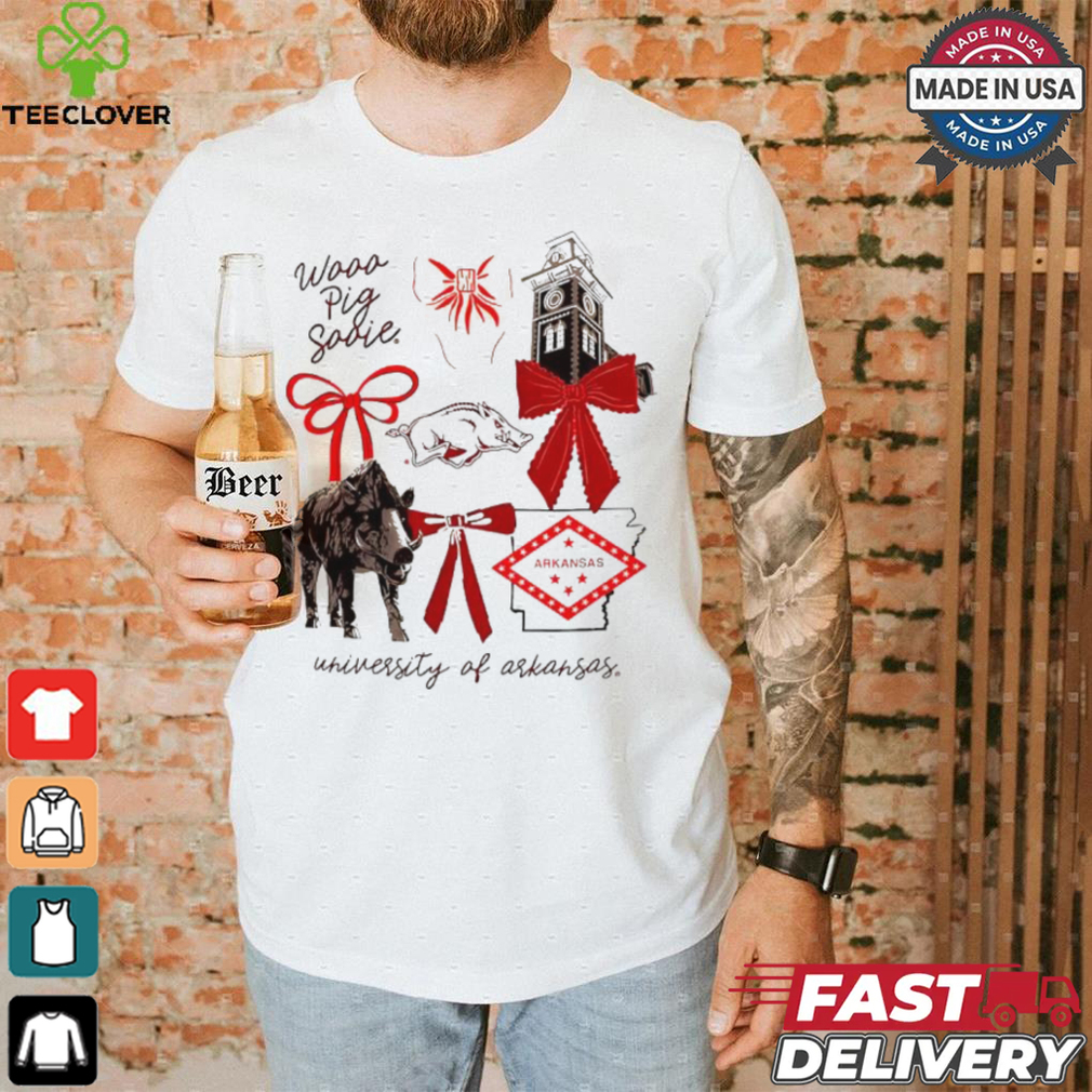 Awesome University Of Arkansas Razorbacks wooo pig sooie Coquette Aesthetic shirt Awesome University Of Arkansas Razorbacks wooo pig sooie Coquette Aesthetic shirt