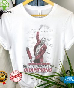 Awesome University of Alabama 2023 SEC Tournament Champions signatures hoodie shirt