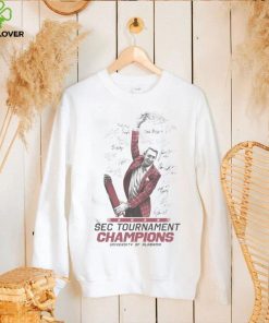 Awesome University of Alabama 2023 SEC Tournament Champions signatures hoodie shirt