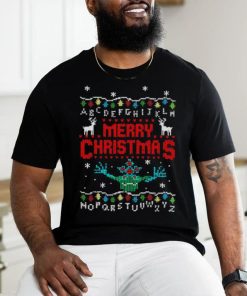 Awesome Upside Down Stranger Things merry Christmas shirt 2 Awesome Upside Down Stranger Things merry Christmas shirt