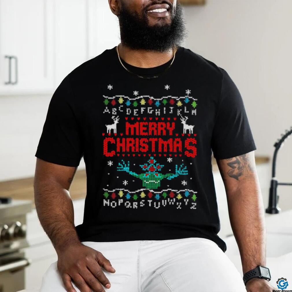 Awesome Upside Down Stranger Things merry Christmas shirt Awesome Upside Down Stranger Things merry Christmas shirt