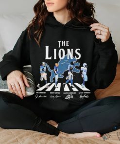 Awesome awesome The Detroit Lions Joe Schmidt Bobby Layne Calvin Johnson Barry Sanders T shirt