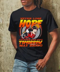 Awesome new Jersey Devils Mickey never lose hope you never know what tomorrow may bring shirt
