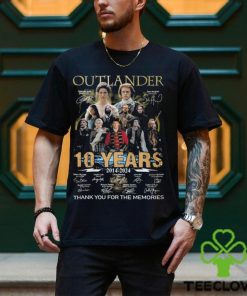 Awesome outlander 10 years 2014 2024 memories shirt