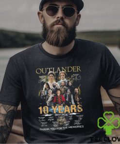 Awesome outlander 10 years 2014 2024 memories shirt