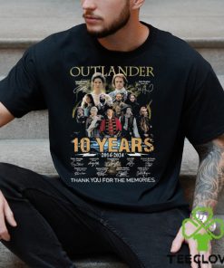 Awesome outlander 10 years 2014 2024 memories shirt