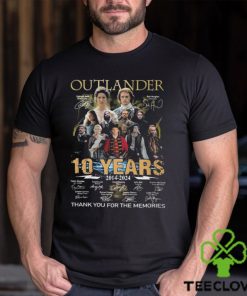 Awesome outlander 10 years 2014 2024 memories shirt
