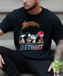 Awesome snoopy detroit sport teams shirt