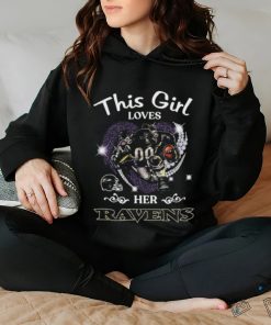 Awesome this girl loves her Baltimore Ravens Hearts diamond mascot 2024 hoodie, sweater, longsleeve, shirt v-neck, t-shirt